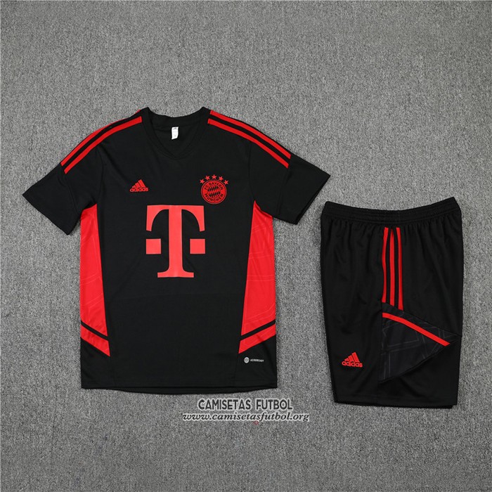 Chandal del Bayern Munich Manga Corta 2022/2023 Negro - Pantalon Corto